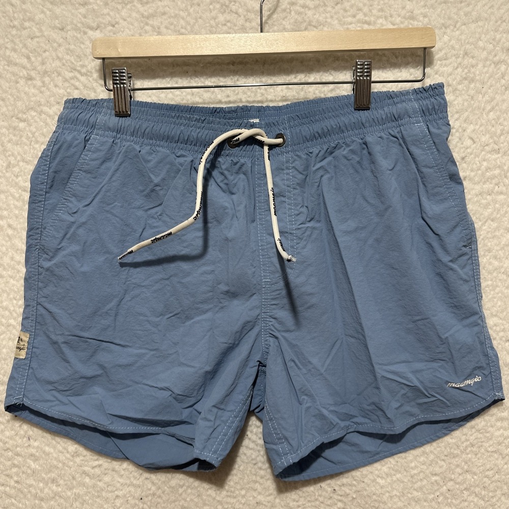 maamgic Men's Size M Swim Trunks‎ with Mesh Lining Quick Dry Drawstring Pockets